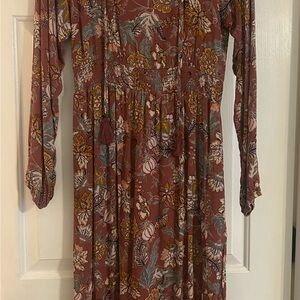 Floral Long Sleeve Dress